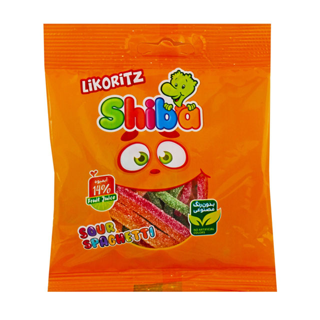 پاستیل لیکوریتز اسپاگتی شیبا 50 گرمی