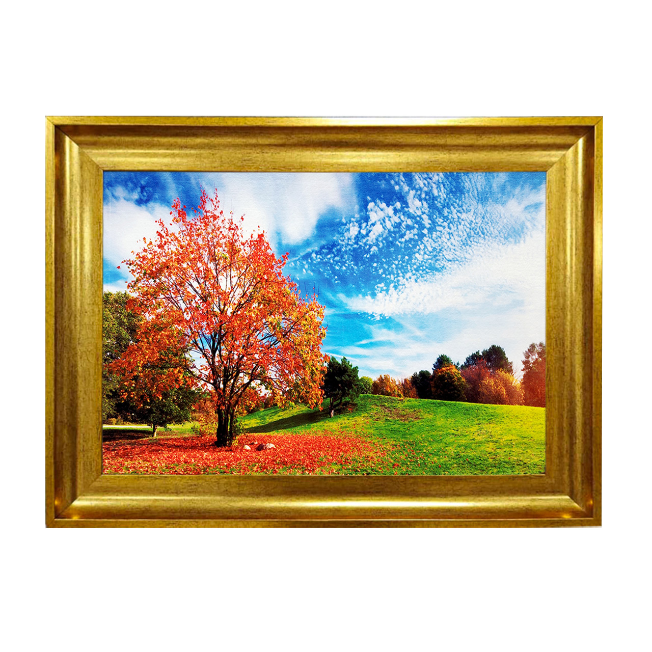 تابلو فرش چاپی طرح منظره کد 10036 سایز 50×50 سانتی متری