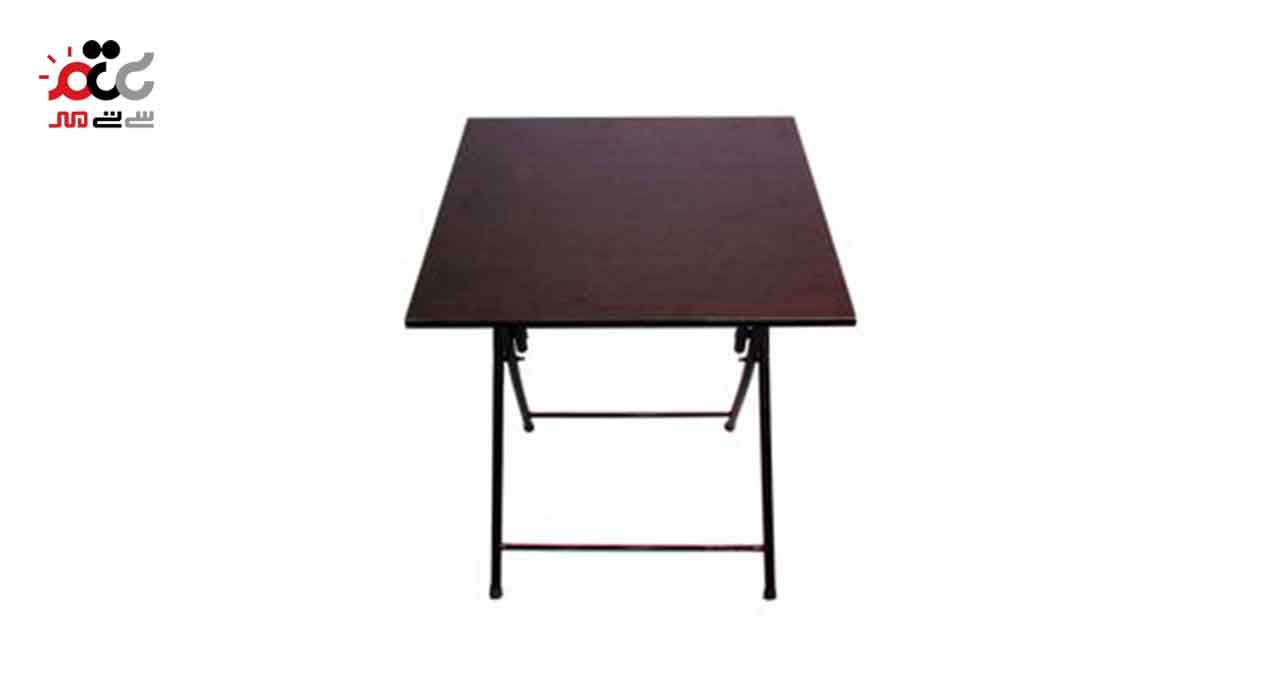 میز پلاستیکی پایه فلزی حصیربافت تاشو مدل ناصر پلاستیک کد 521