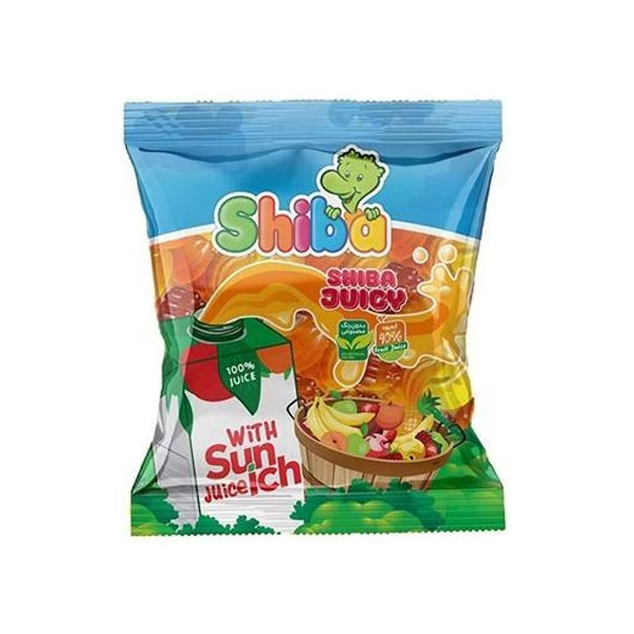 پاستیل آبمیوه سن ایچ شیبا 180 گرمی