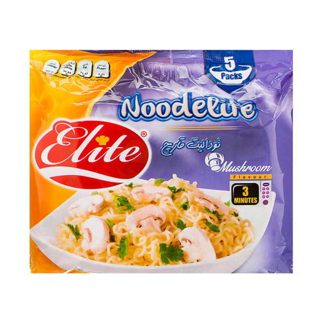  نودالیت با طعم قارچ الیت بسته 5 عددی