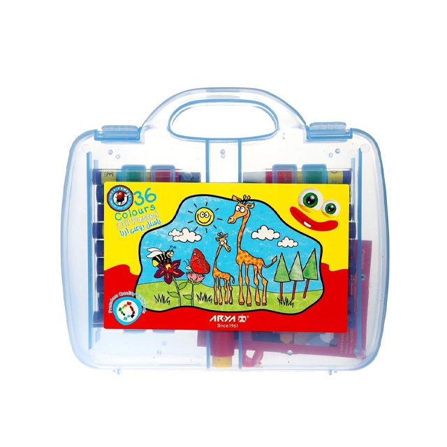 پاستل روغنی 36 رنگ آریا مدل کیفی