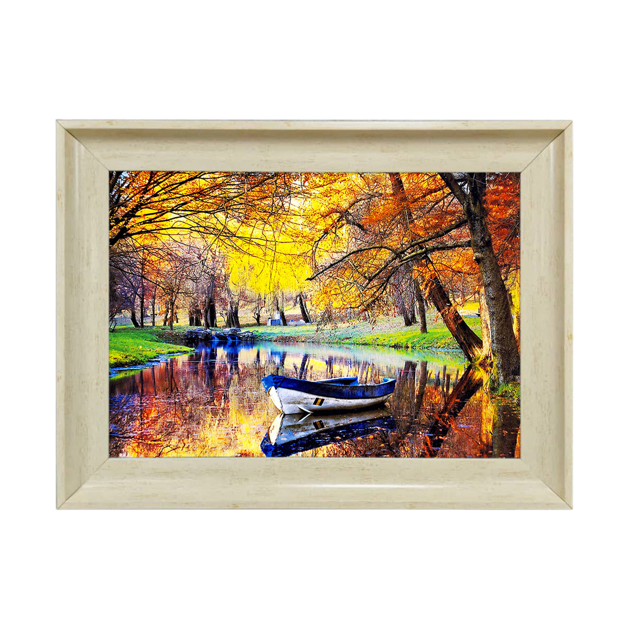 تابلو فرش چاپی طرح منظره کد 10016 سایز 50×35 سانتی متری