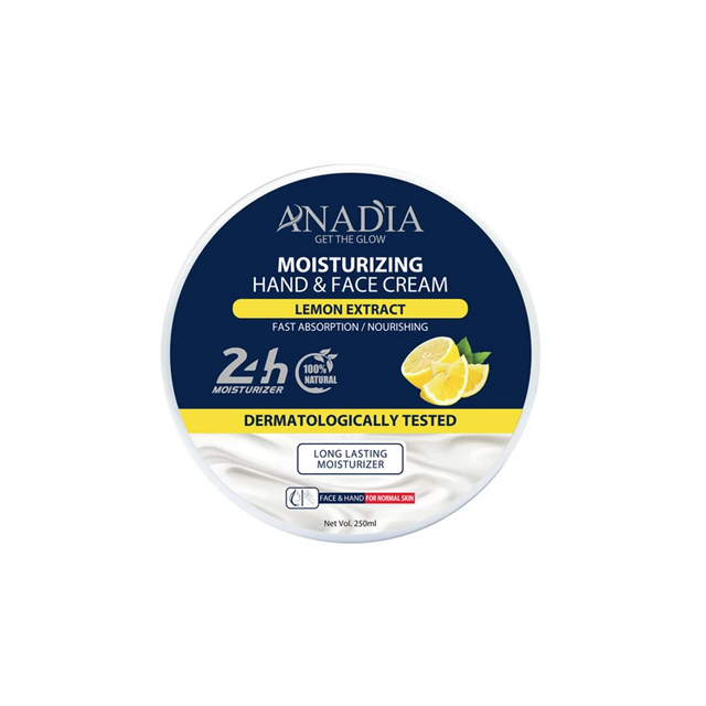 کرم مرطوب کننده آنادیا مدل لیمو حجم 250 میلی لیتری
