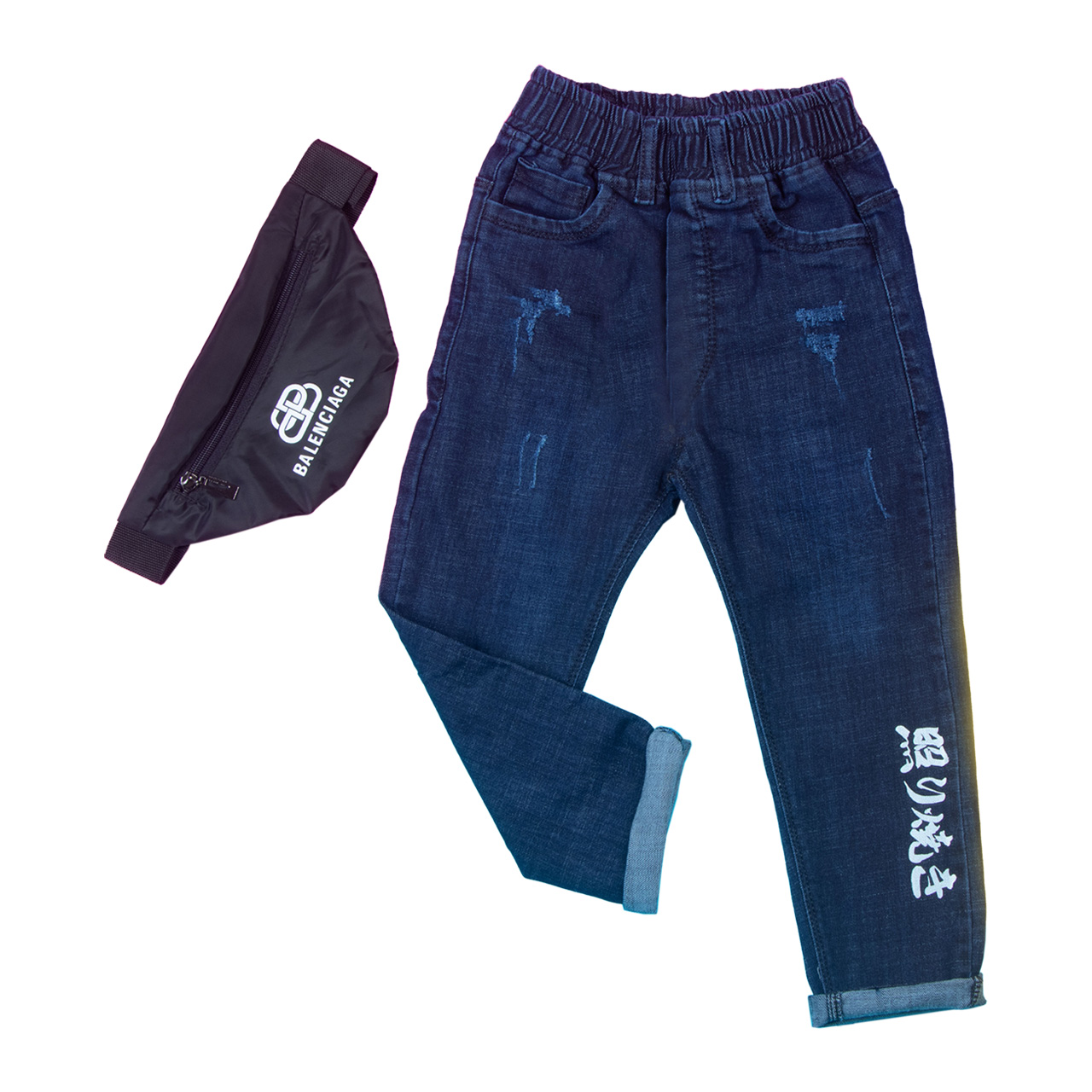 شلوار جین بچه گانه مدل کمرکش کد 402