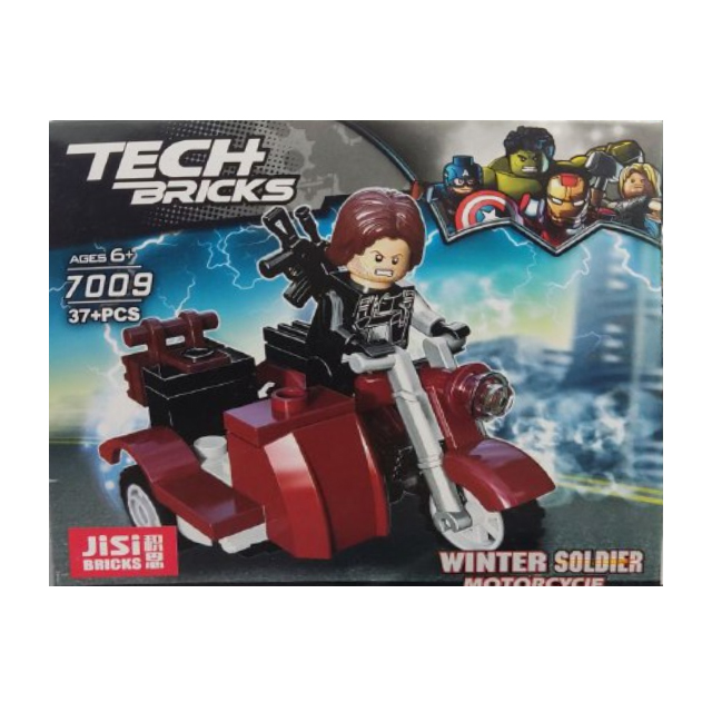 خرید ساختنی لگو موتور سوار مدل Winter soldier