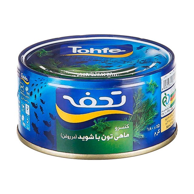 کنسرو تن ماهی با شوید در روغن تحفه 180 گرمی