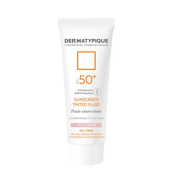 کرم ضد آفتاب رز بژ فاقد چربی درماتیپیک SPF50 حجم 50 میلی لیتری