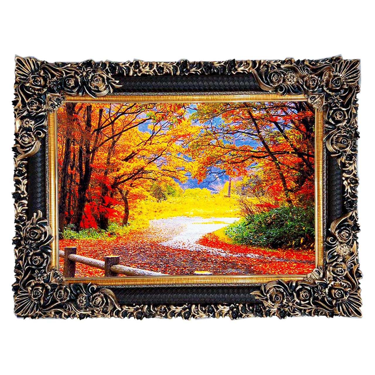 تابلو فرش چاپی طرح منظره کد 10046 سایز 70×50 سانتی متری