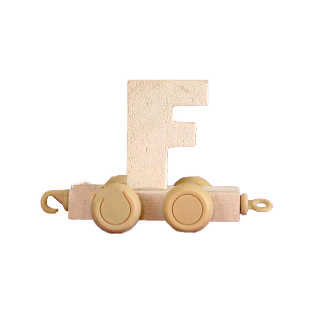 قطار چوبی طرح حروف انگلیسی حرف F