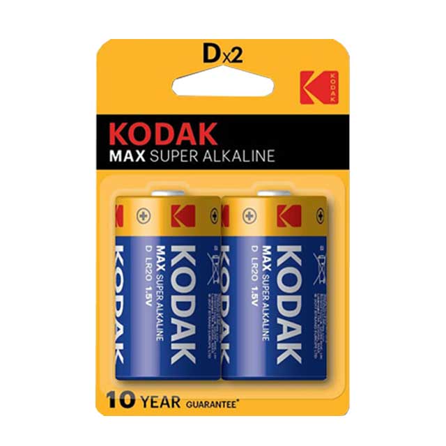 باتری سایز متوسط مدل MAX SUPER BALKALINE کداک بسته 2 عددی
