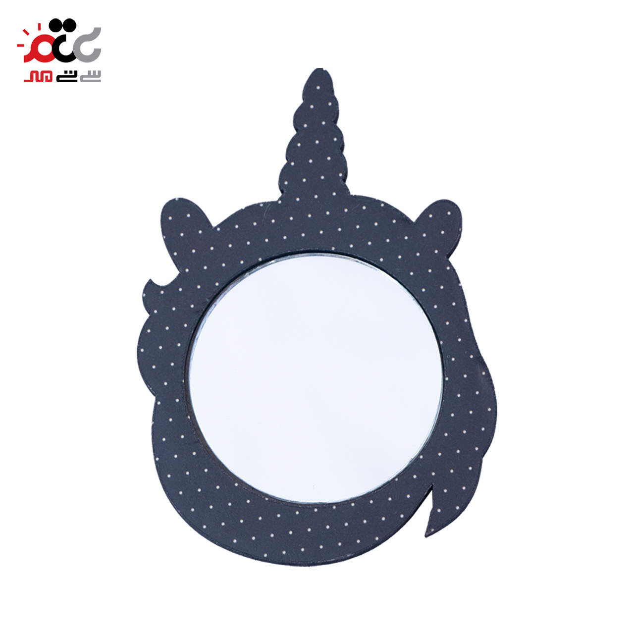آینه جیبی چوبی طرح فانتزی کد 04