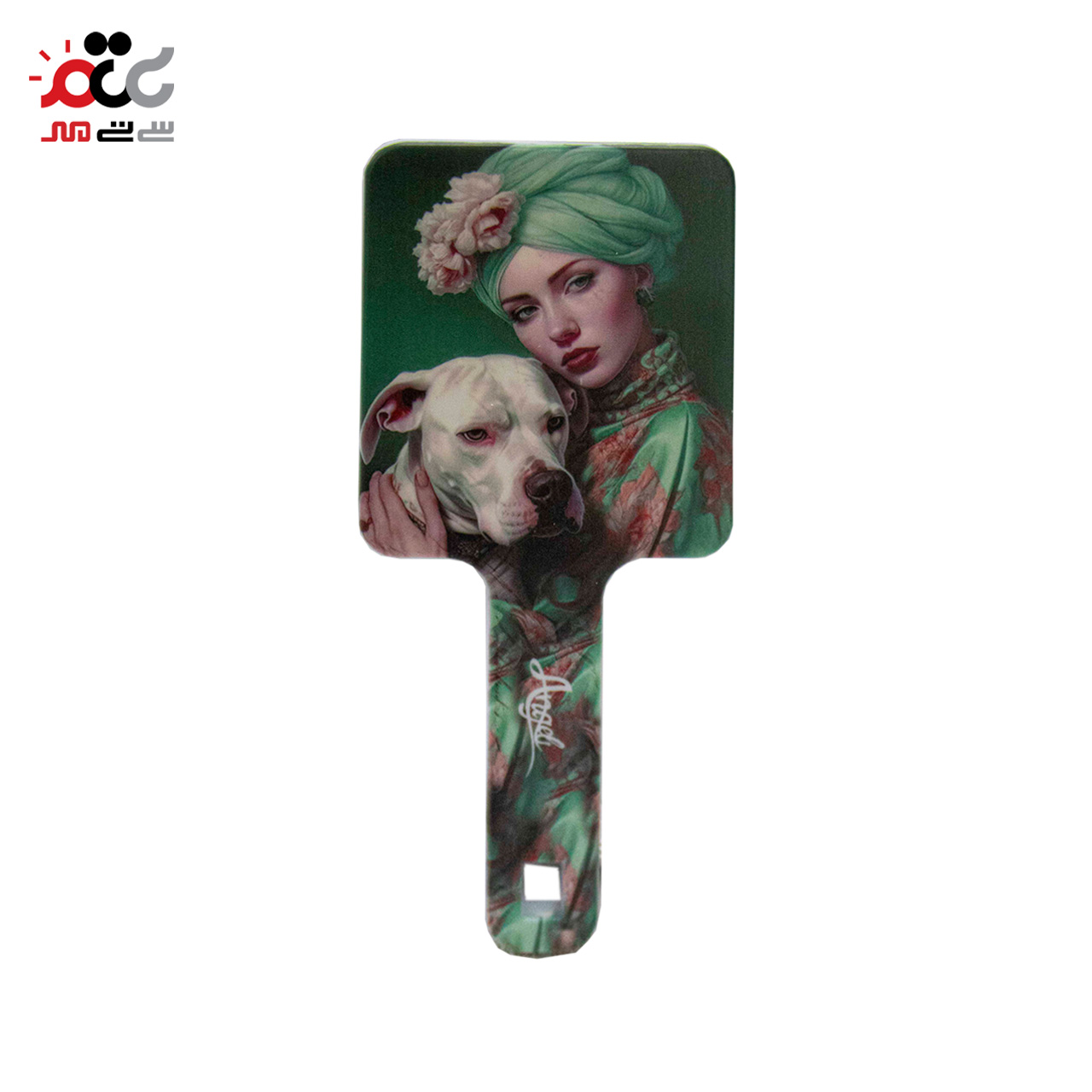 برس فلزی  انجلی پهن طرح دار 20 سانتی متر