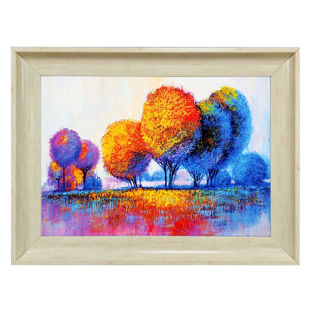 تابلو فرش چاپی طرح درخت کد 10250 سایز 70×50 سانتی متری