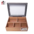 باکس چای چوبی رایکا مدل مستطیل 5 خانه