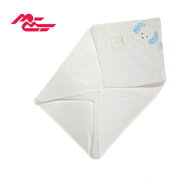 حوله تک نوزادی سپید طرح سگ