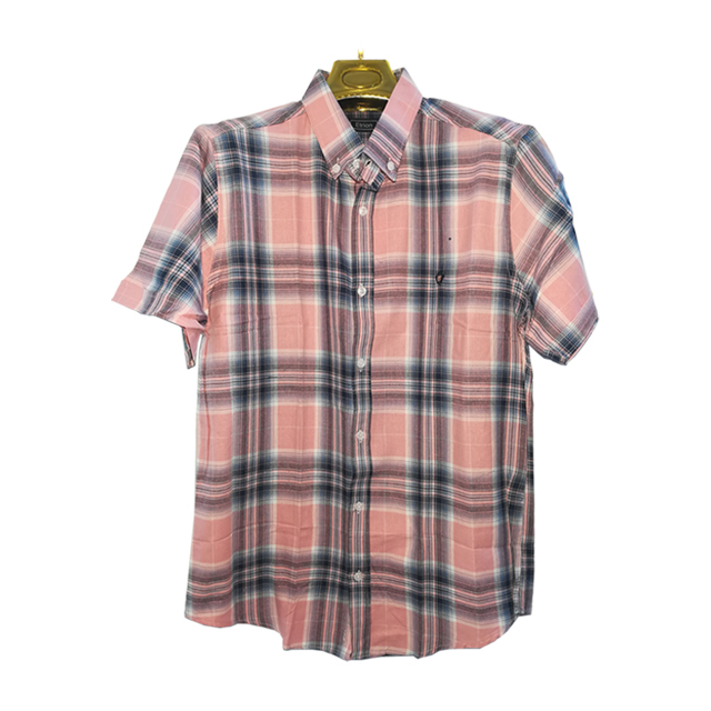 پیراهن آستین کوتاه مردانه مدل چهارخونه کد 93