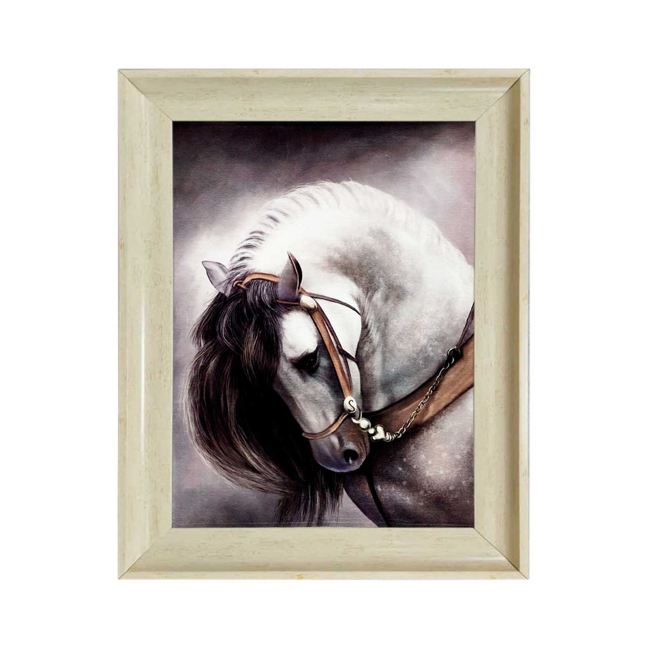 تابلو فرش چاپی طرح اسب کد 14312 سایز 60×40 سانتی متری