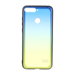 قاب XO مات دو رنگ Huawei Y6 (2018) / Y6 Prime (2018) - زرد آبی