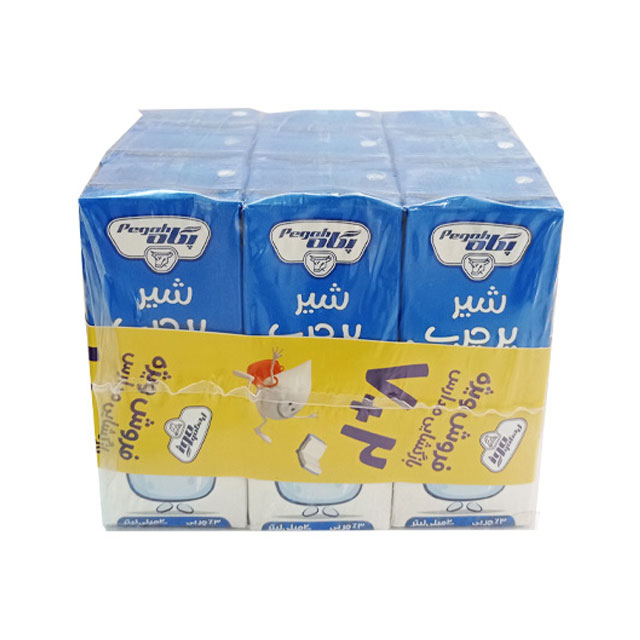 شیر پر چرب پگاه 200 میلی لیتری بسته 9 عددی