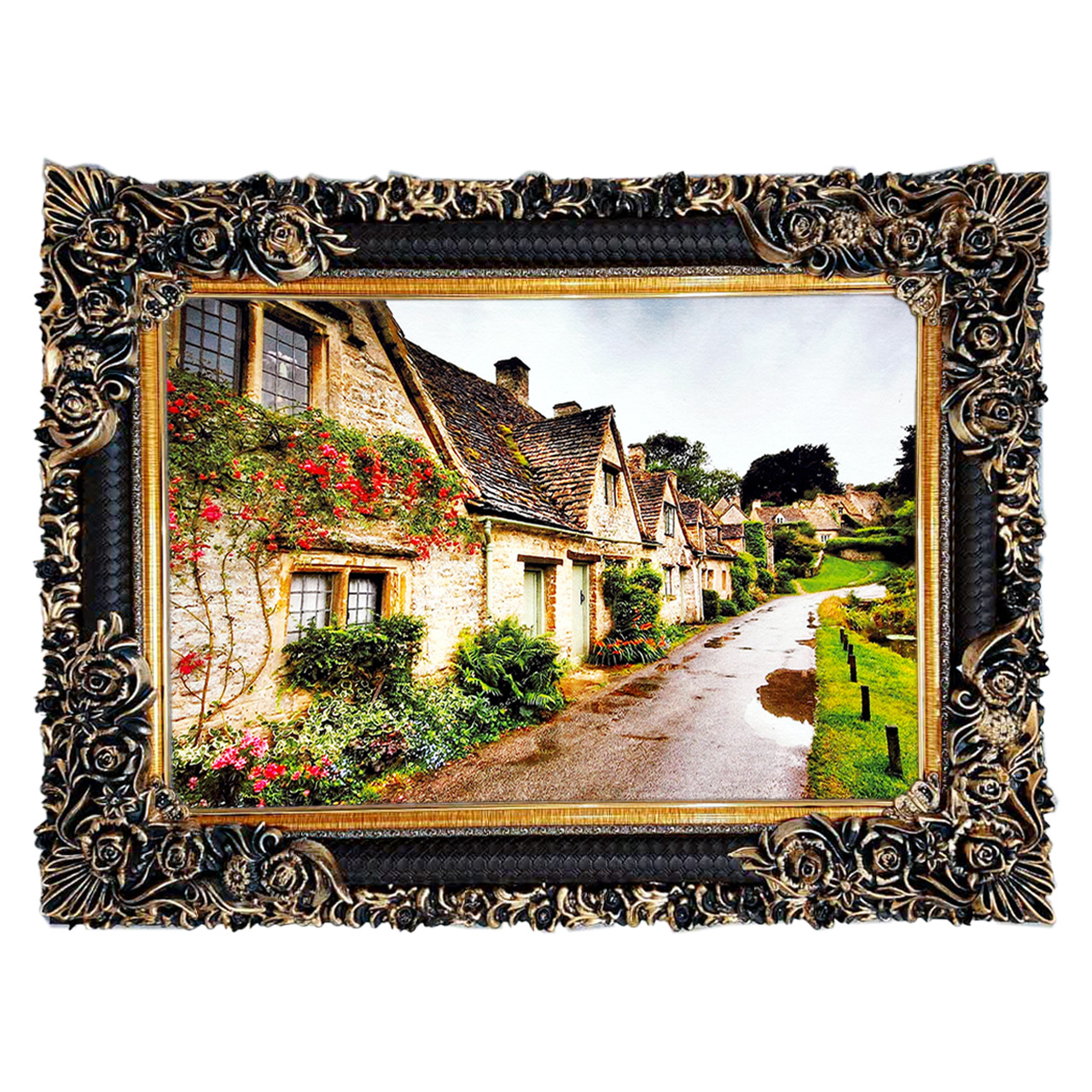 تابلو فرش چاپی طرح جاده کد 10002 سایز 70×50 سانتی متری