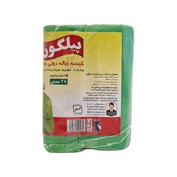 کیسه زباله رولی دو قلو پیلگون سایز متوسط 28 عددی
