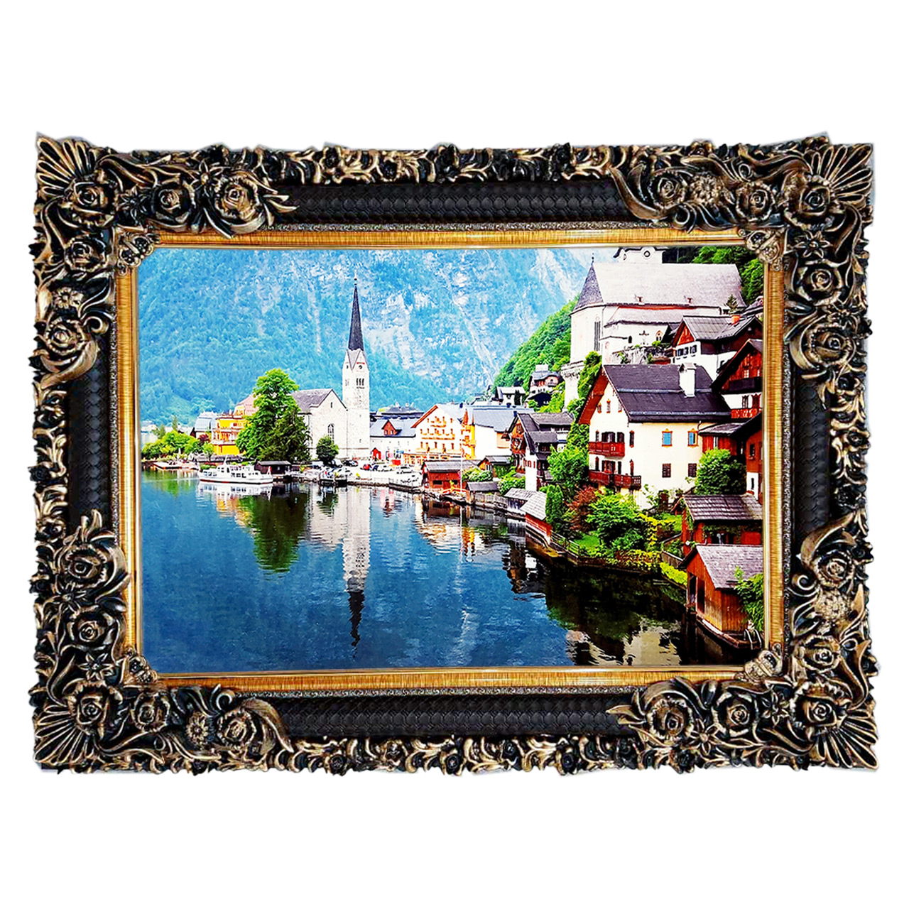 تابلو فرش چاپی طرح منظره کد 10023 سایز 70×50 سانتی متری