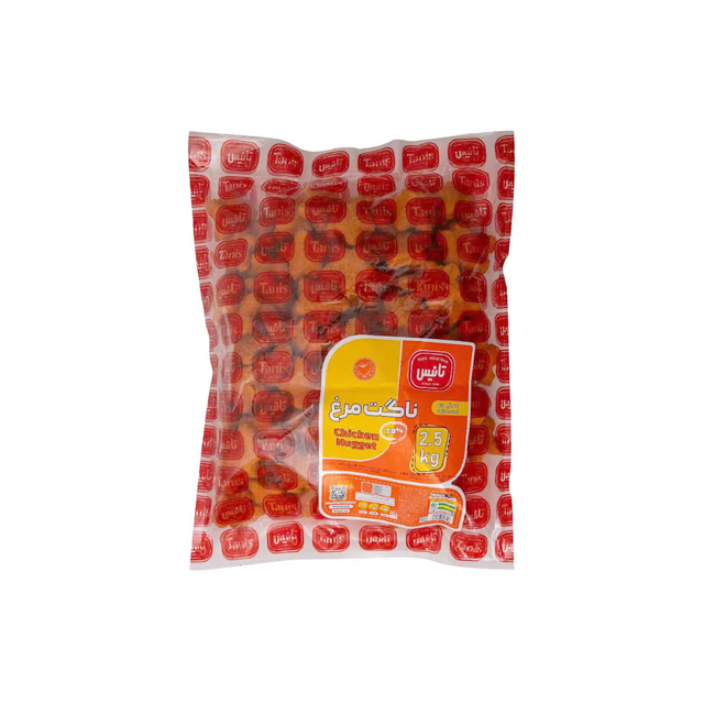 ناگت مرغ تانیس بسته 2500 گرمی