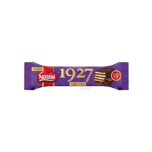 خرید ویفر کاکائو تلخ نستله 1927 وزن 28 گرمی