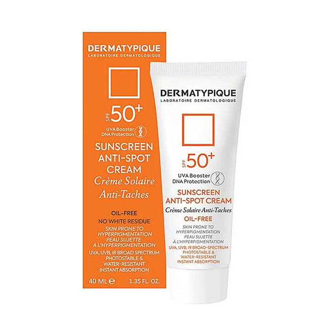 کرم ضد آفتاب درماتیپیک مدل فاقد چربی SPF50 حجم 50 میلی لیتری