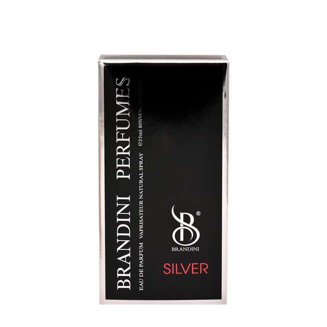 ادکلن مردانه برندینی مدل silver حجم 25 میلی لیتری
