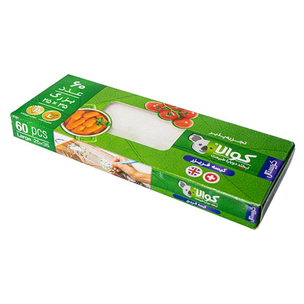 کیسه فریزر جعبه ای کوالا سایز 25×35 سانتی متری