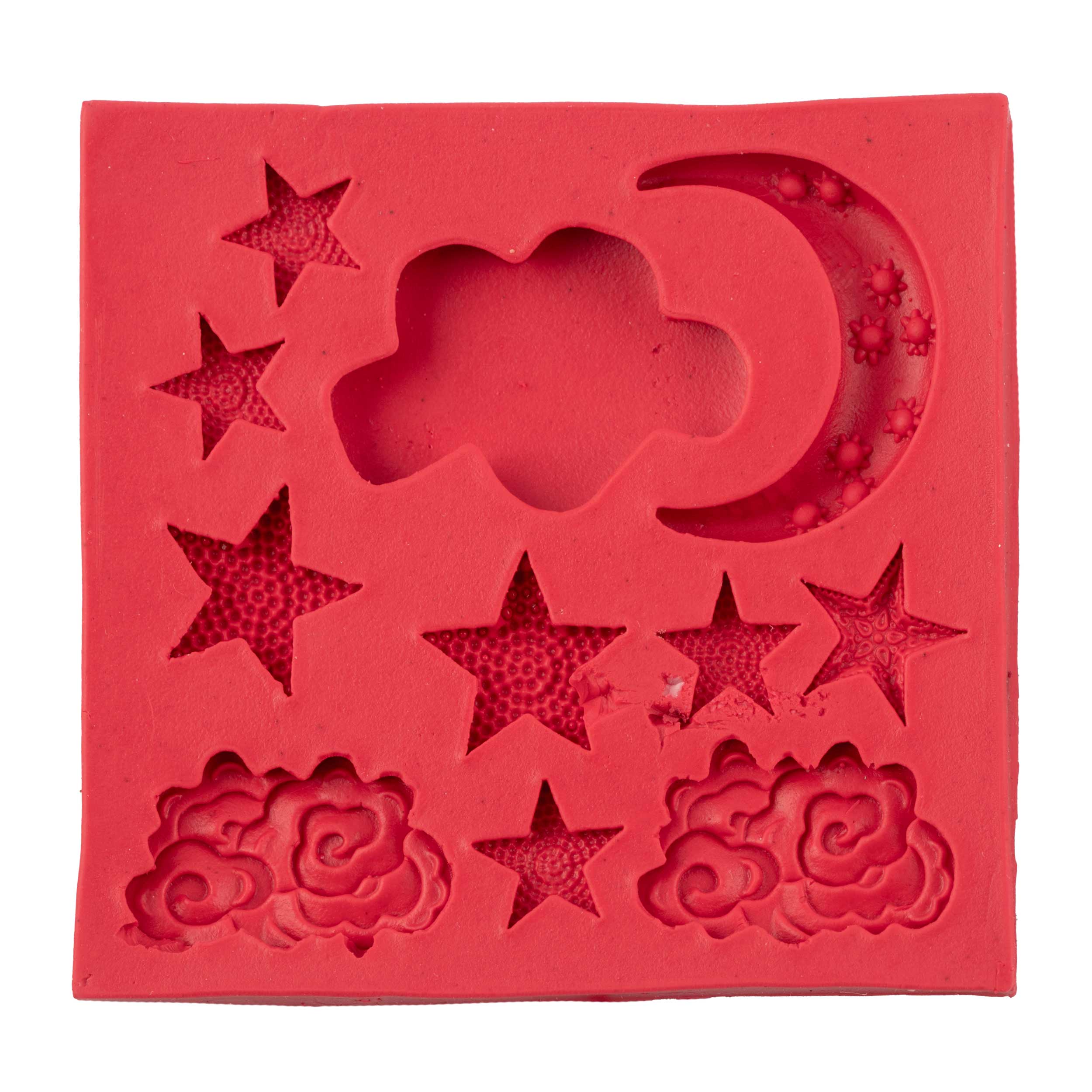 قالب مولد فوندانت سیلیکونی سورناپارت طرح ابر و ماه کد 527