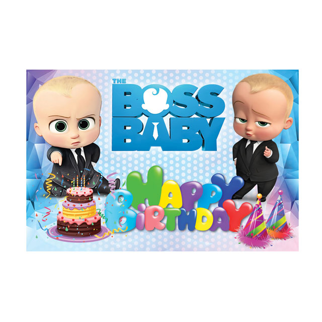 بنر تولد طرح بچه رئیس