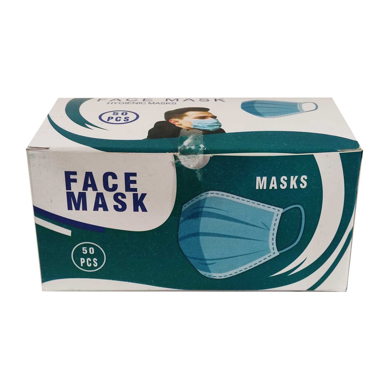 ماسک پزشکی سه لایه مدل Hygienic masks بسته 50 عددی