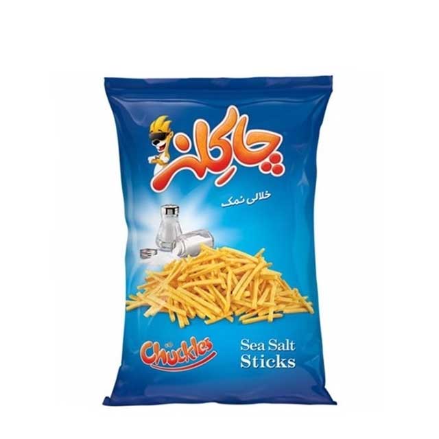 چیپس خلالی ساده نمکی چاکلز 55 گرمی