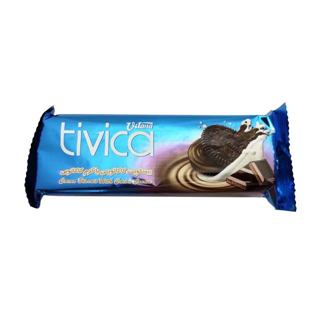 بیسکویت کاکائویی با کرم کاکائویی ویتانا 85 گرمی