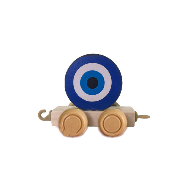 قطار چوبی طرح چشم زخم