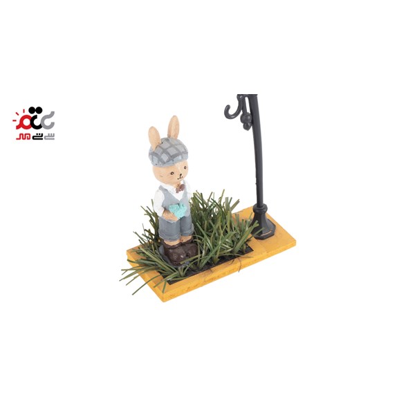 مجسمه طرح خرگوش مهربان و چمن کد 161