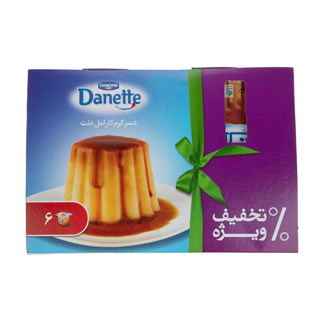 دسر میکس کرم کارامل دنت بسته 6 عددی