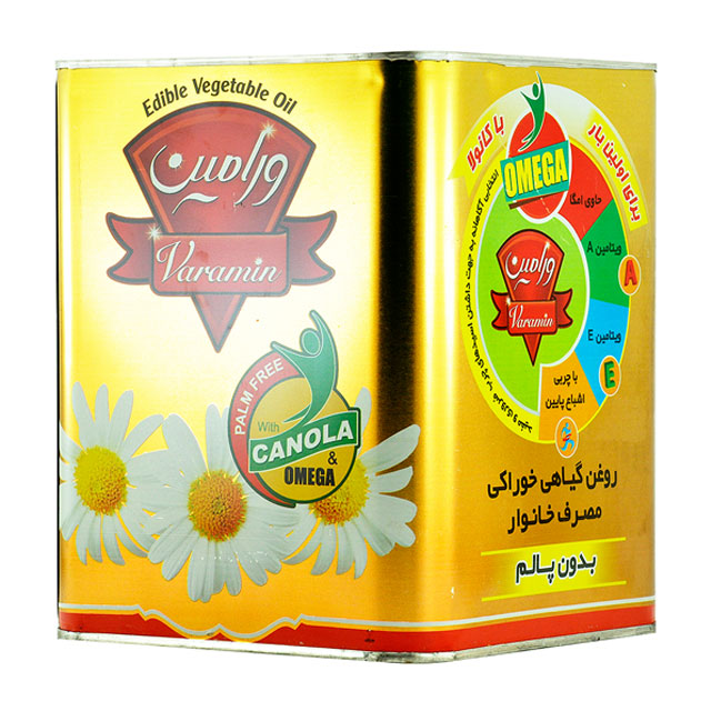 روغن گیاهی جامد ویتامینه حاوی امگا و کانولا بدون پالم ورامین 4000 گرمی