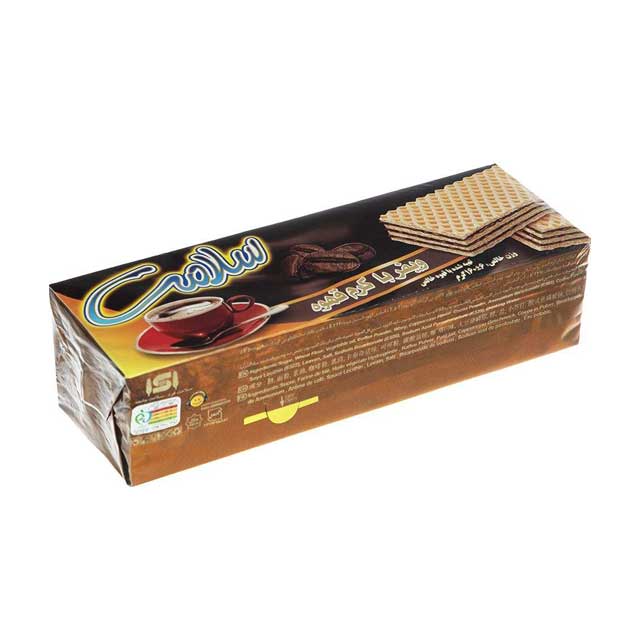 ویفر با کرم قهوه سلامت مقدار 160 گرمی