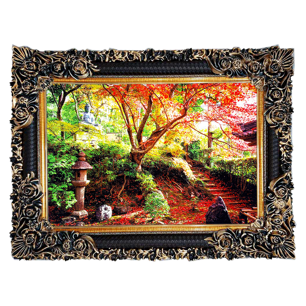 تابلو فرش چاپی طرح منظره کد 10283 سایز 70×50 سانتی متری