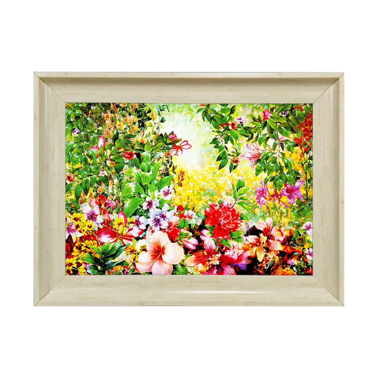 تابلو فرش چاپی طرح گل کد 12029 سایز 50×35 سانتی متری