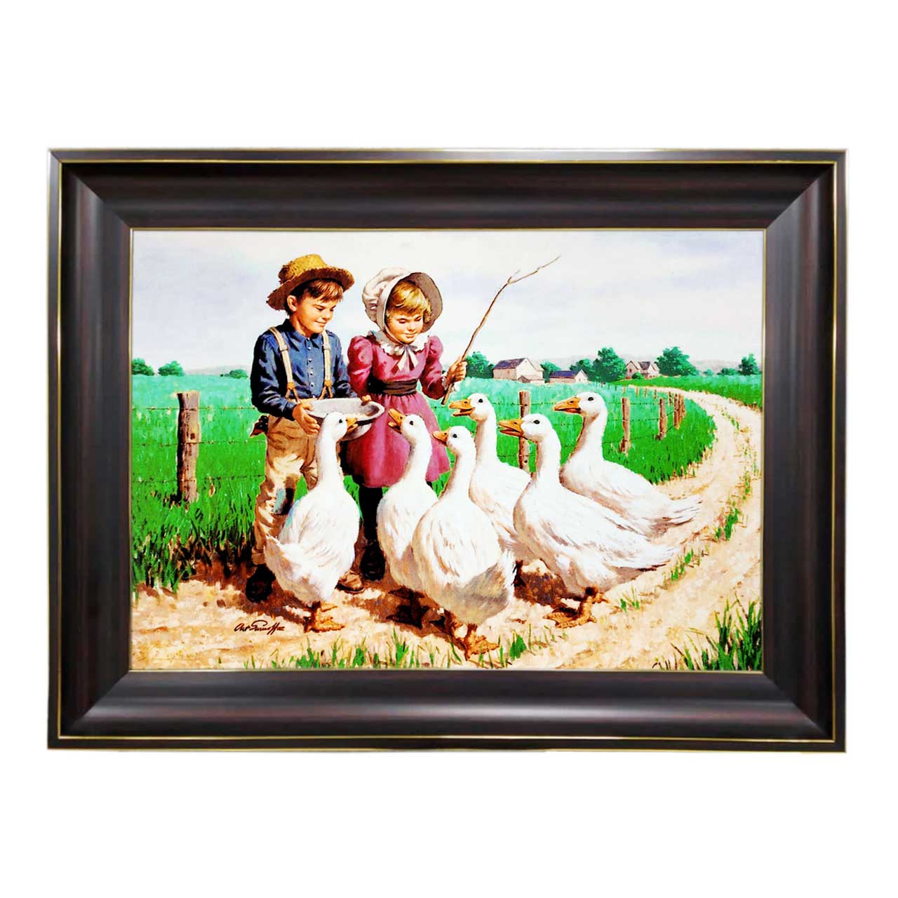 تابلو فرش چاپی طرح کودکان کد 13318 سایز 60×40 سانتی متری