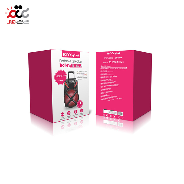 اسپیکر بلوتوثی قابل حمل تسکو مدل TS 1890