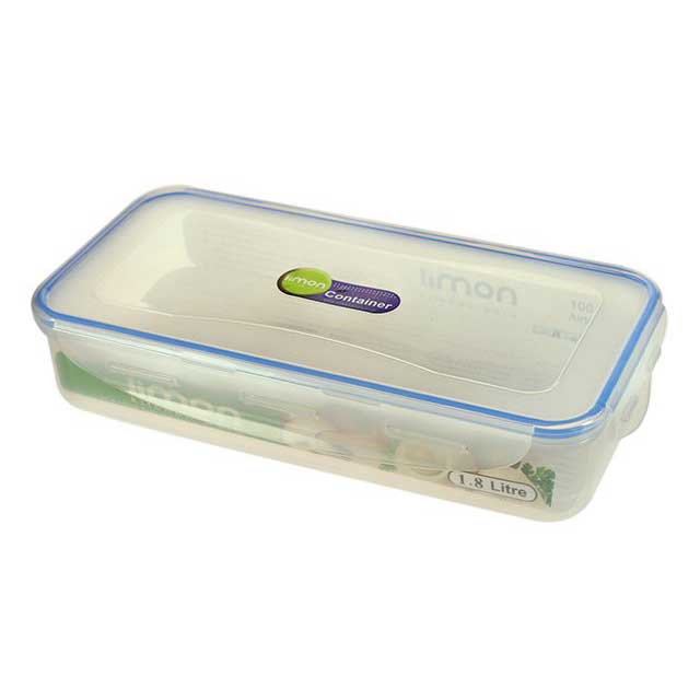 ظرف فریزری مستطیل لیمون 1/8 میلی لیتری
