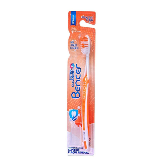 مسواک برس متوسط بنسر مدل  Extra Cleaning کد 706