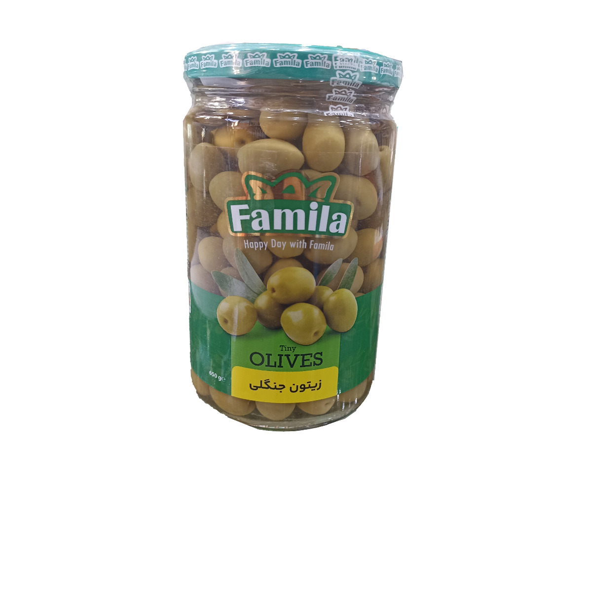 زیتون شور جنگلی با هسته فامیلا 650 گرمی