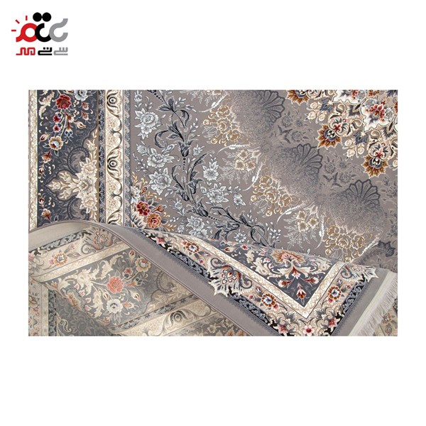 فرش ماشینی مدل نقره ای کد 12802